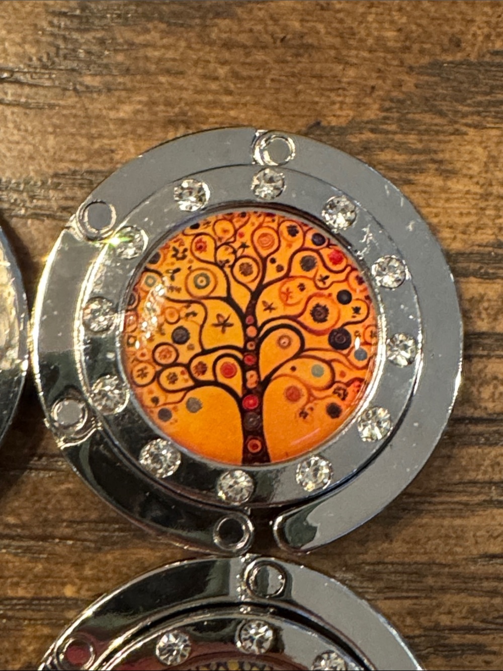 Purse Hooks - Colorful Tree Hooks In Orange, Blue, Yellow  No pink or white sky - Picture 4 of 9